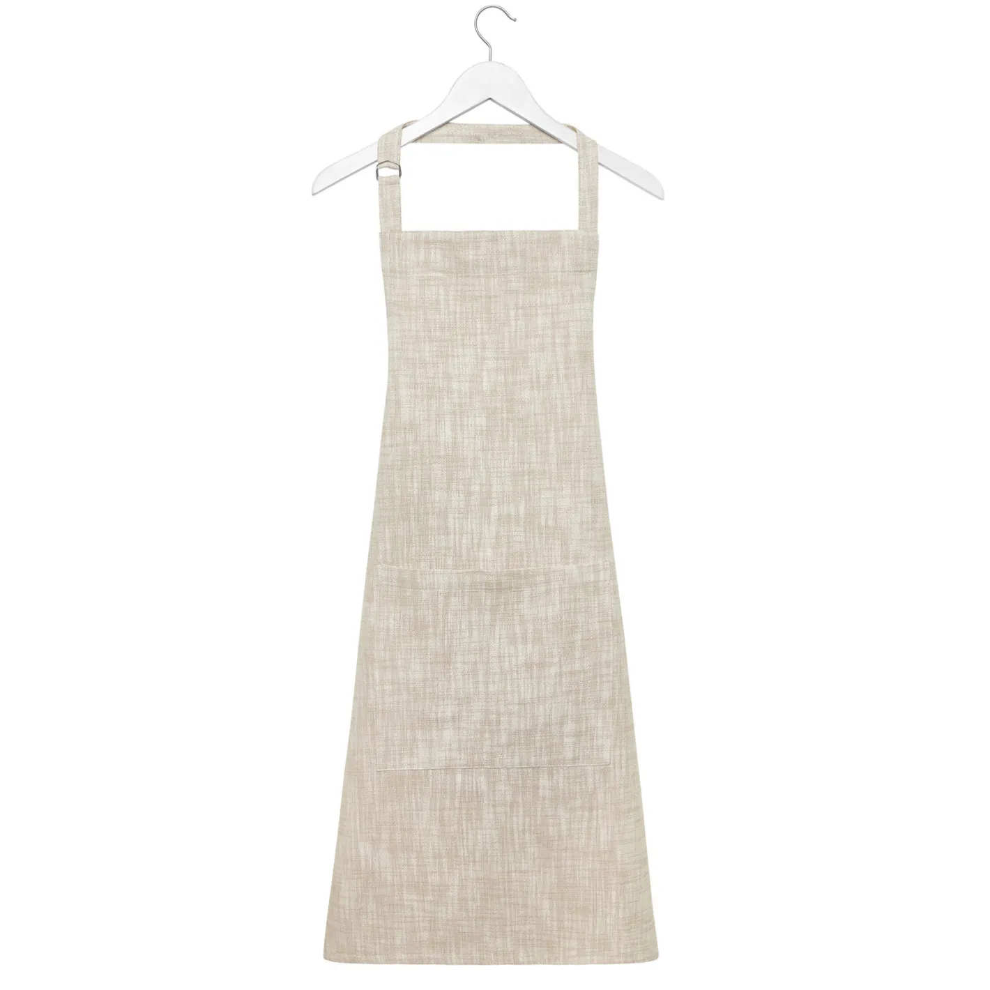 coincasa Grembiuli E Strofinacci|Grembiule da cucina puro cotone fiammato tinta unita Beige chiaro