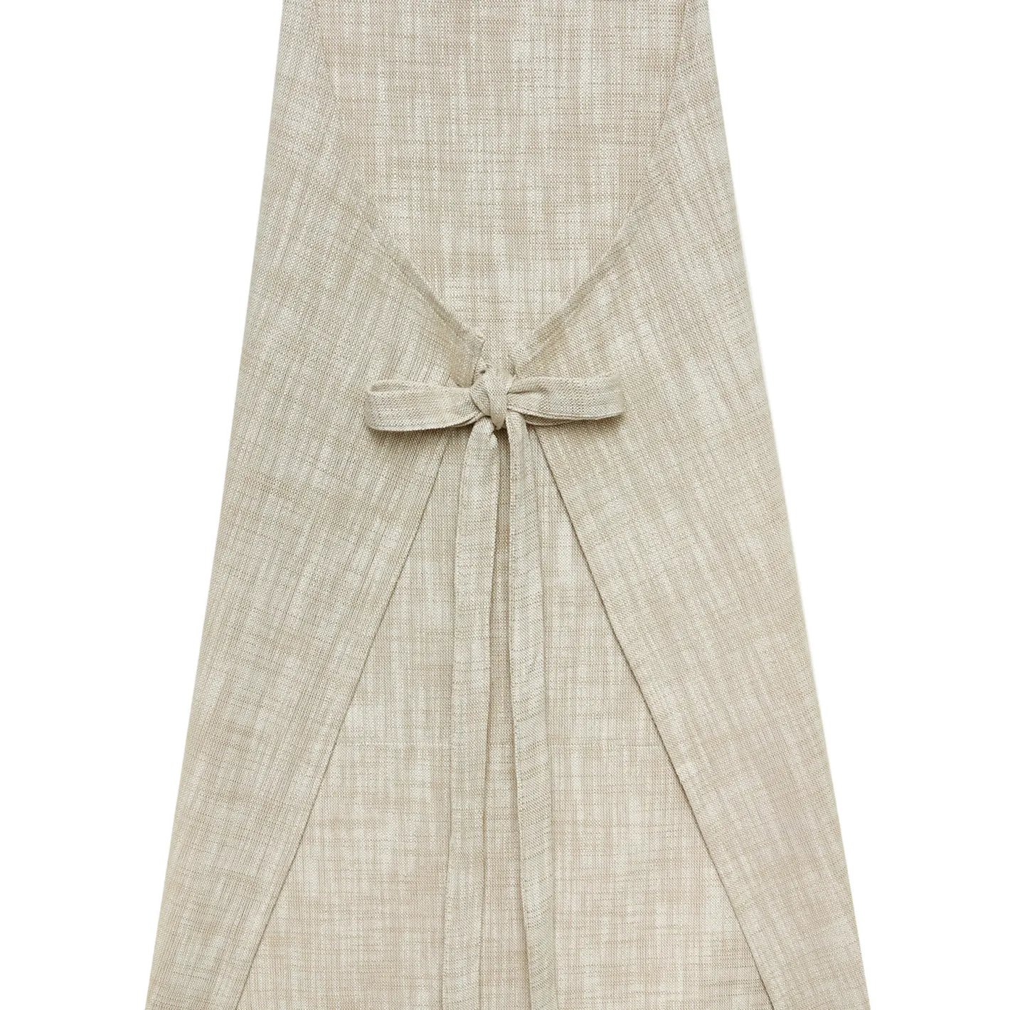 coincasa Grembiuli E Strofinacci|Grembiule da cucina puro cotone fiammato tinta unita Beige chiaro