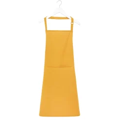 coincasa Grembiuli E Strofinacci|Grembiule puro cotone fiammato tinta unita Giallo ocra