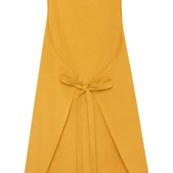 coincasa Grembiuli E Strofinacci|Grembiule puro cotone fiammato tinta unita Giallo ocra