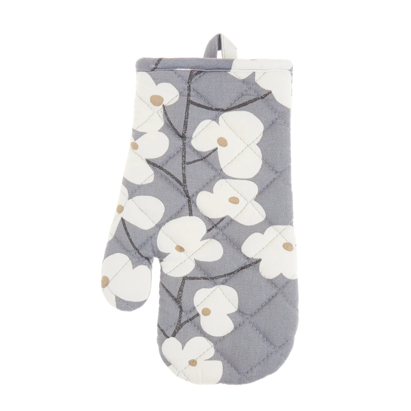 coincasa Biancheria Da Tavola|Presine E Guanti Da Cucina|Guanto da cucina cotone stampa fiori Bianco/Blu