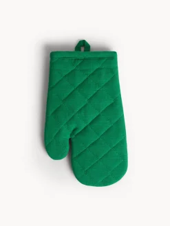 coincasa Presine E Guanti Da Cucina|Guanto da cucina in slub di cotone tinta unita Verde