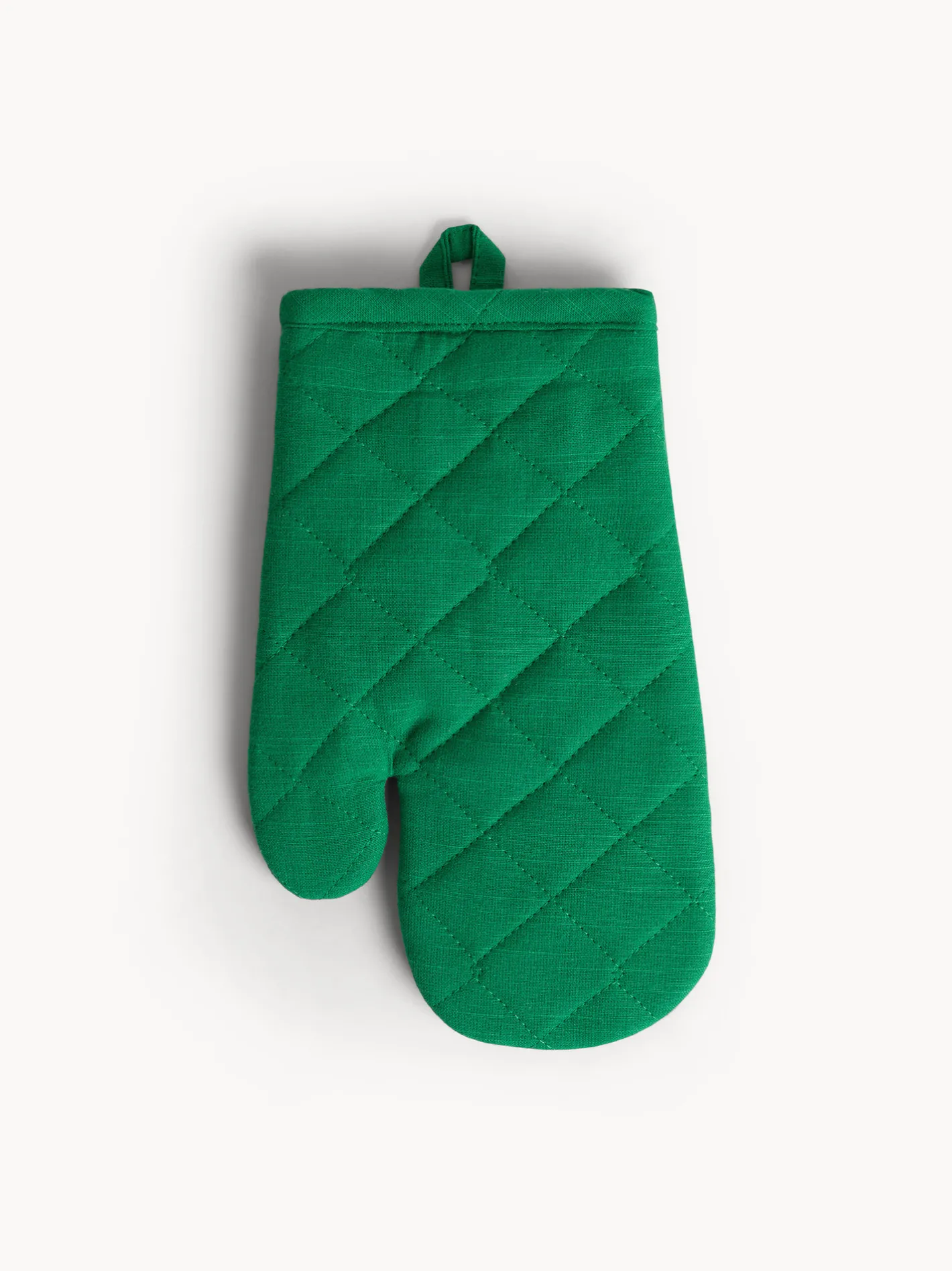 coincasa Presine E Guanti Da Cucina|Guanto da cucina in slub di cotone tinta unita Verde