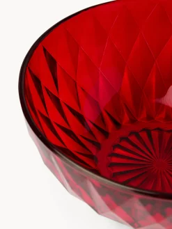 coincasa Insalatiere|Insalatiera in vetro spruzzato stampato Rosso