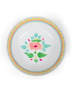 coincasa Picnic E Tempo Libero|Insalatiera melammina motivo fiore Bianco