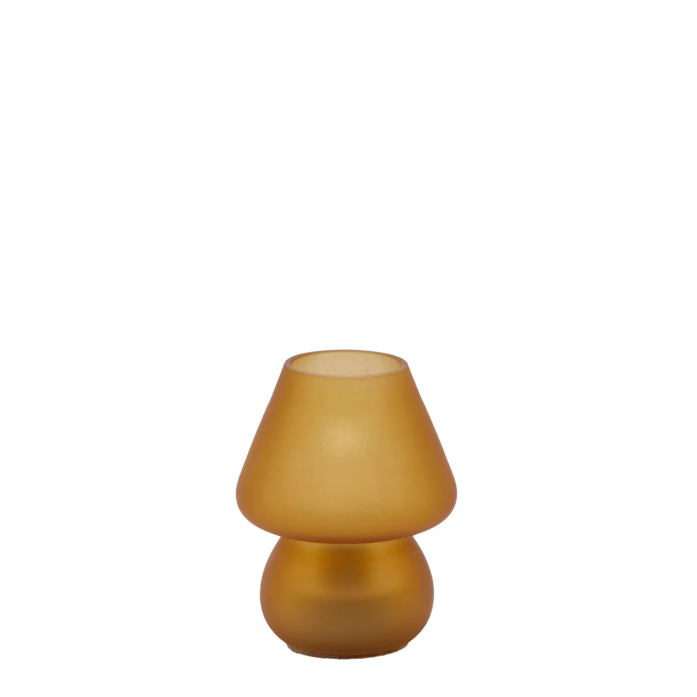 coincasa Lanterne E Vasi Da Esterno|Illuminazione Interni|Lampada led in vetro, ricarica USB H15 Arancione ambra