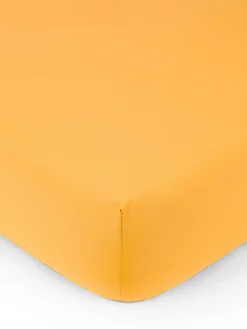 coincasa Biancheria Da Letto|Lenzuola Con Angoli|Lenzuolo con angoli in cotone percalle Zefiro Giallo