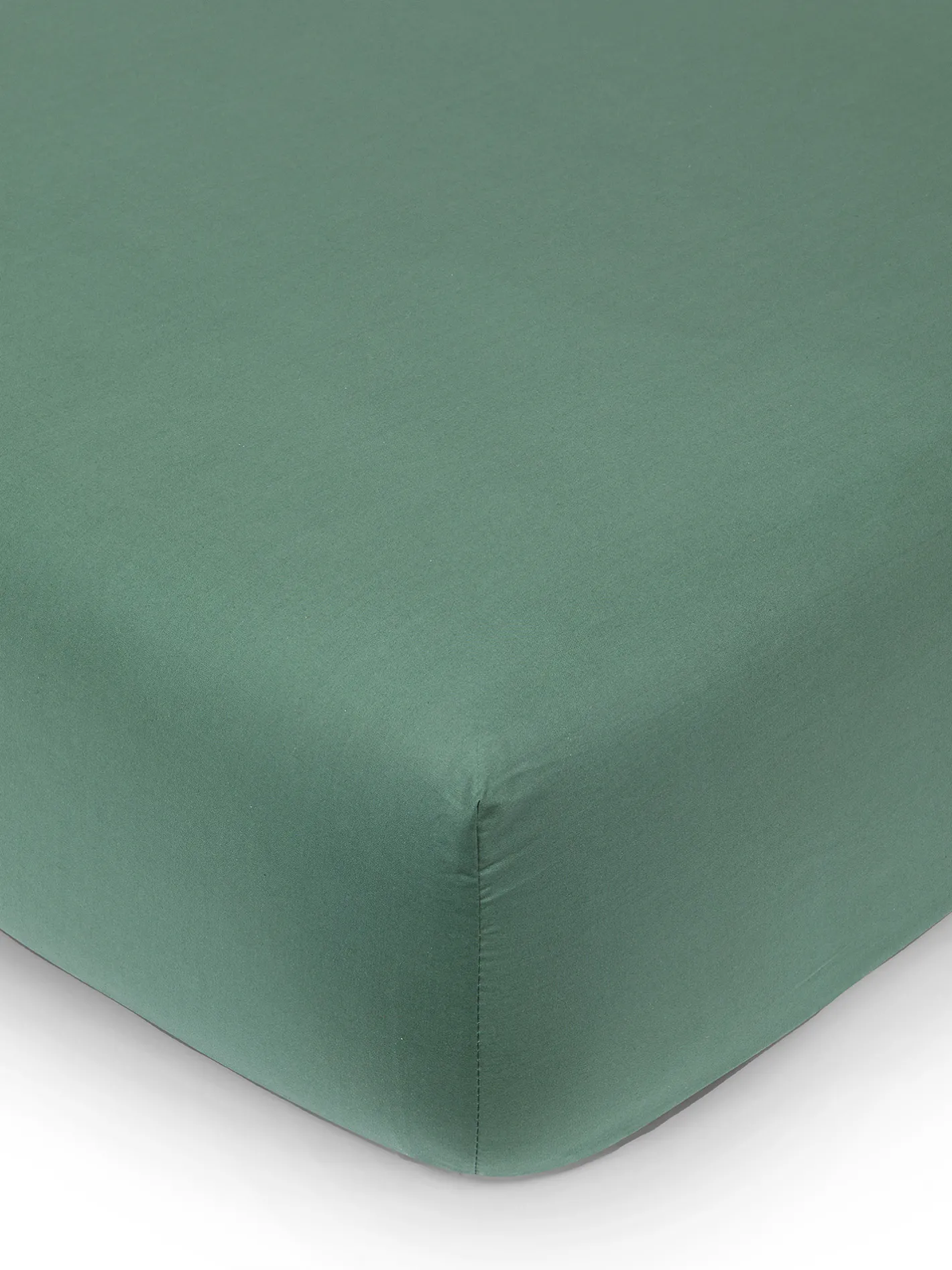 coincasa Biancheria Da Letto|Lenzuola Con Angoli|Lenzuolo con angoli in cotone percalle Zefiro Verde scuro
