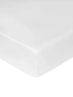 coincasa Biancheria Da Letto|Lenzuola|Lenzuolo con angoli in raso di cotone egiziano Portofino Bianco