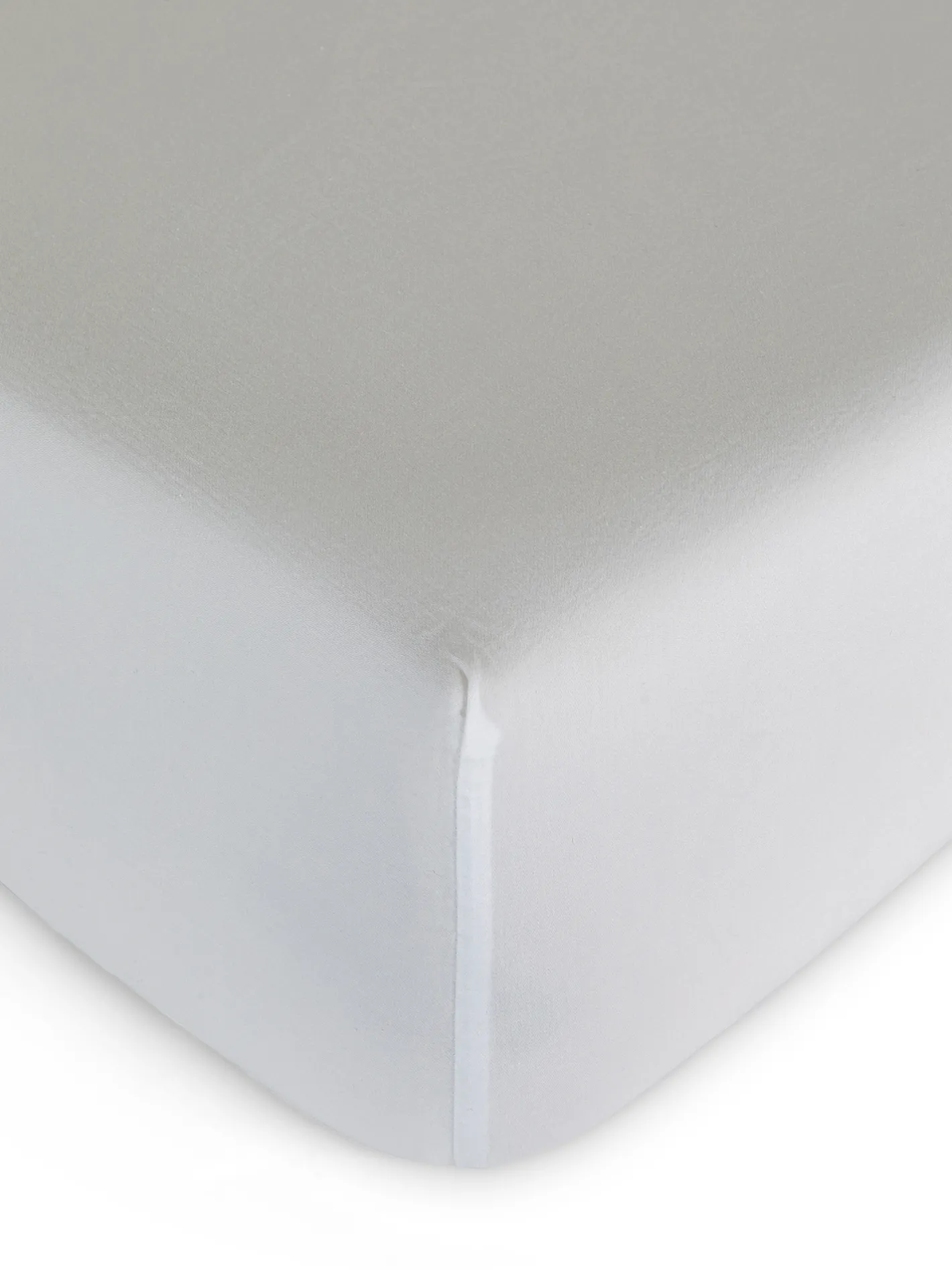 coincasa Biancheria Da Letto|Lenzuola Con Angoli|Lenzuolo con angoli raso di cotone tinta unita Zefiro Bianco