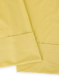 society limonta Biancheria Da Letto|Lenzuola|Lenzuolo liscio percalle di cotone stampato Special Capsule SOCIETY Made in Italy per Coincasa Giallo limone