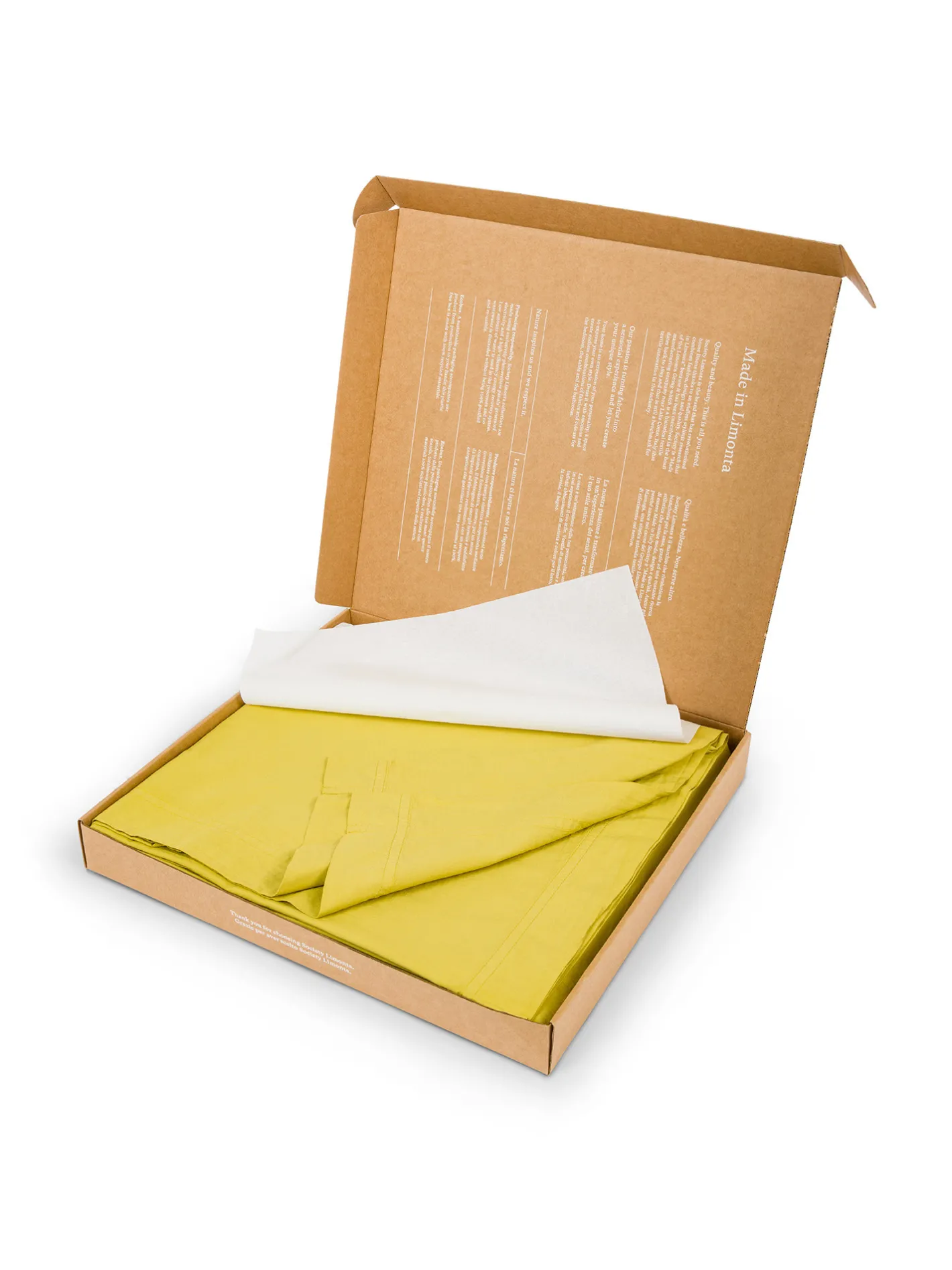 society limonta Biancheria Da Letto|Lenzuola|Lenzuolo liscio percalle di cotone stampato Special Capsule SOCIETY Made in Italy per Coincasa Giallo limone