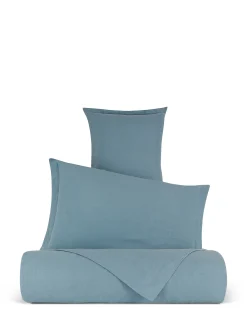 coincasa Biancheria Da Letto|Lenzuola|Lenzuolo liscio puro lino tinta unita Zefiro Blu