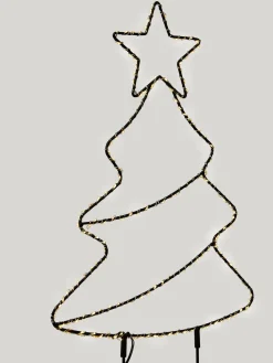 coincasa Luci Natalizie|Luce da esterno a forma di albero Multicolor