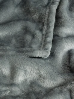 coincasa Coperte E Plaid|Biancheria Da Letto|Maxi plaid flannel fleece Grigio