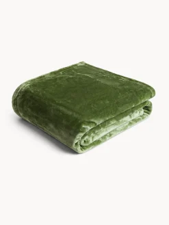 coincasa Biancheria Da Letto|Coperte E Plaid|Maxi plaid flannel fleece Verde