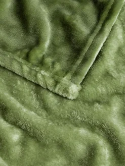 coincasa Biancheria Da Letto|Coperte E Plaid|Maxi plaid flannel fleece Verde