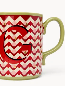 coincasa Tazze, Mug E Tazzine|Tazze, Mug E Tazzine Natalizie|Mug in ceramica lettera G Rosso