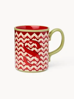 coincasa Tazze, Mug E Tazzine|Tazze, Mug E Tazzine Natalizie|Mug in ceramica lettera S Rosso