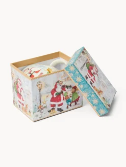 coincasa Tazze, Mug E Tazzine|Tazze, Mug E Tazzine Natalizie|Mug in new bone china Babbo Natale vintage Bianco