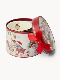 coincasa Tazze, Mug E Tazzine|Tazze, Mug E Tazzine Natalizie|Mug in new bone china gattini vintage Rosso