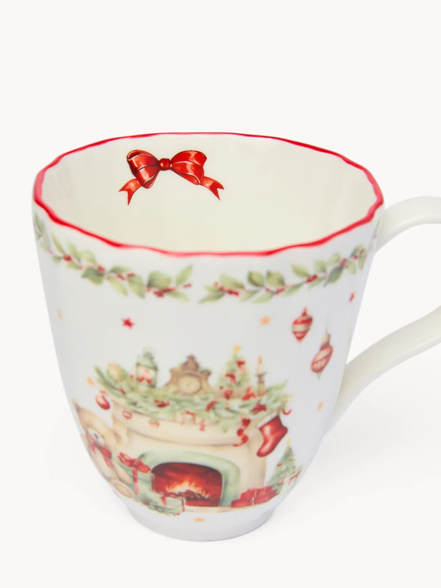 coincasa Tazze, Mug E Tazzine Natalizie|Tazze, Mug E Tazzine|Mug in porcellana Natale vintage Bianco