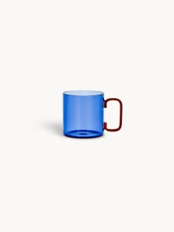 coincasa Tazze, Mug E Tazzine|Mug in vetro bicolore Blu