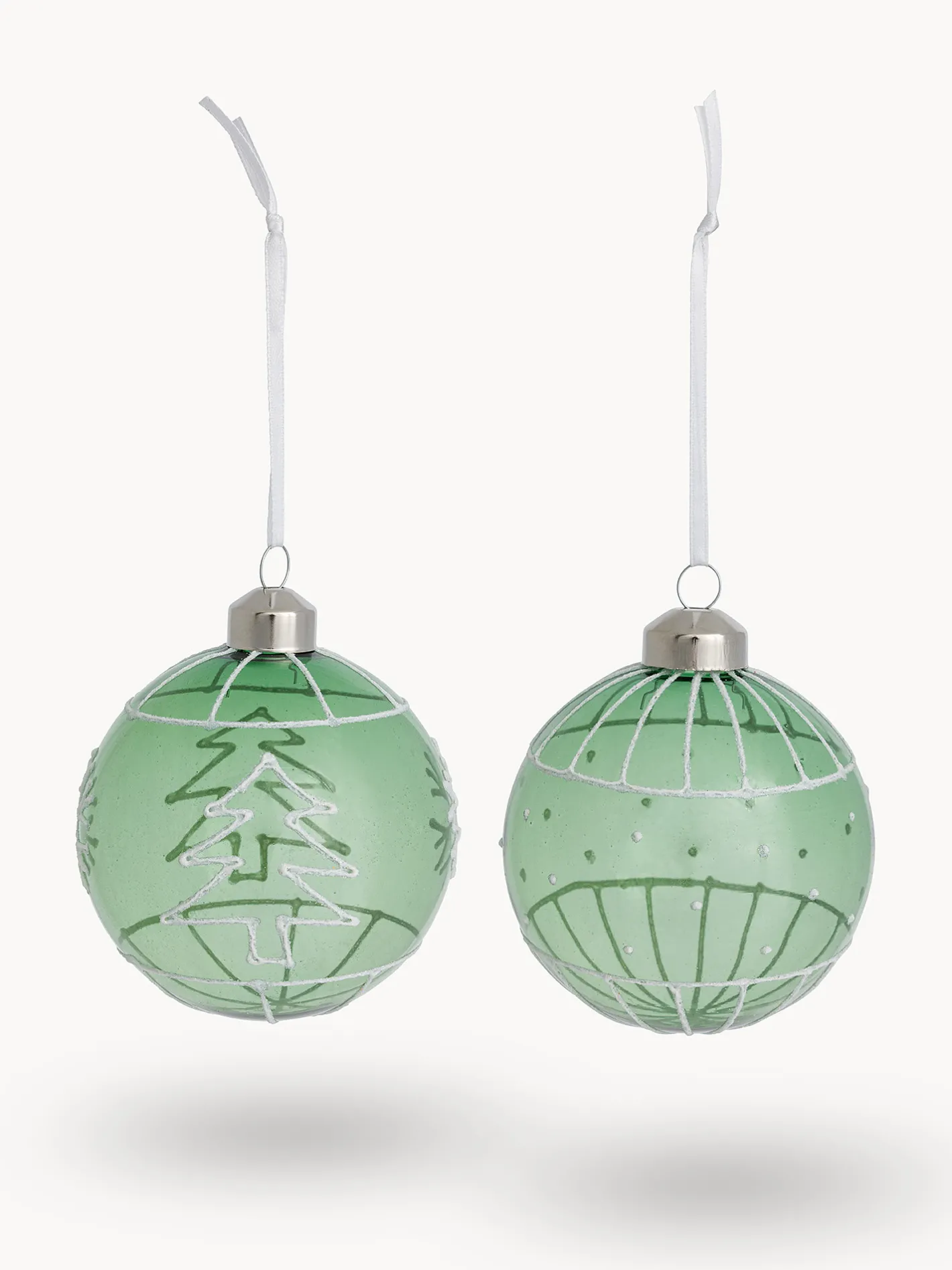 coincasa Palline|Pallina addobbo albero in vetro Verde