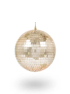 coincasa Palline|Pallina con dettaglio specchio in plastica Oro