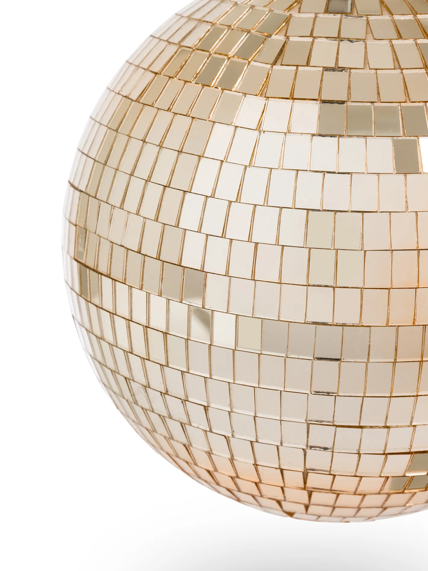 coincasa Palline|Pallina con dettaglio specchio in plastica Oro