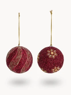 coincasa Palline|Pallina con perline Rosso