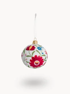 coincasa Palline|Pallina in vetro soffiato a bocca da artigiani europei Bianco