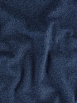 coincasa Biancheria Da Letto|Copripiumini|Parure copripiumino jersey di cotone tinta unita Blu