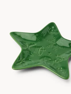 coincasa Piatti|Piatti Natalizi|Piattino in porcellana a stella Multicolor