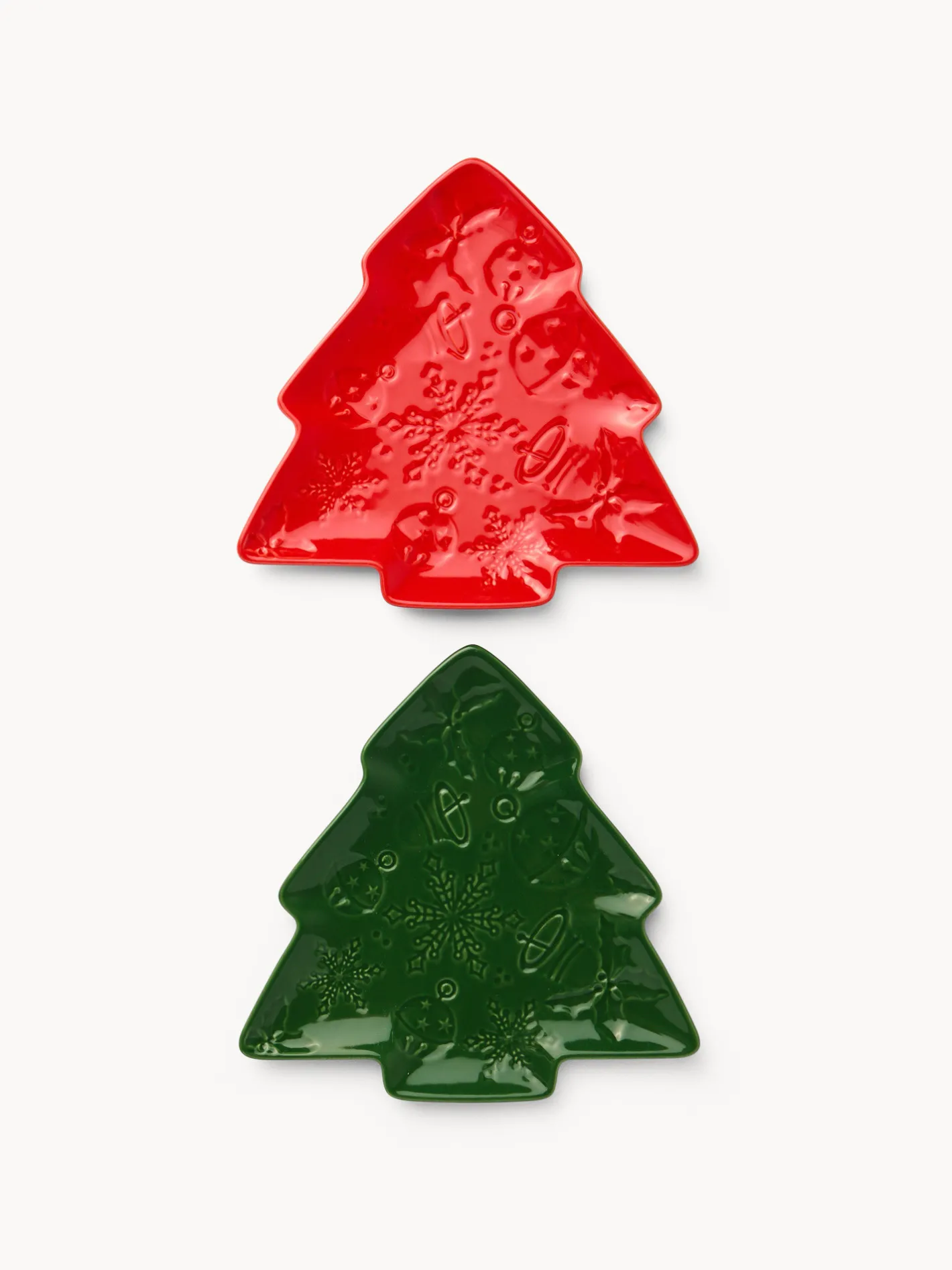 coincasa Piatti|Piatti Natalizi|Piattino in porcellana ad alberello Multicolor