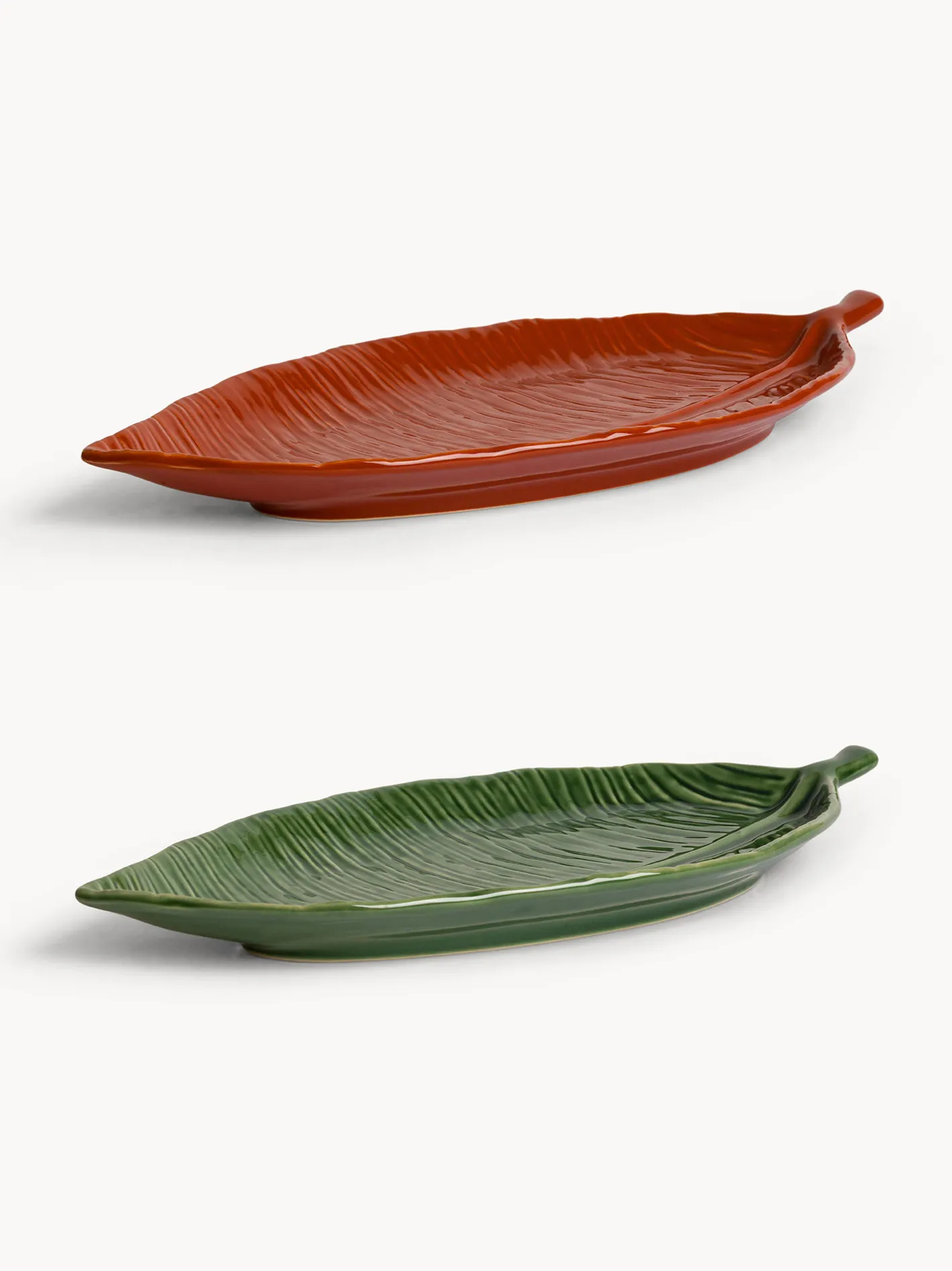 coincasa Piatti|Piattino in stoneware a forma di foglia Multicolor