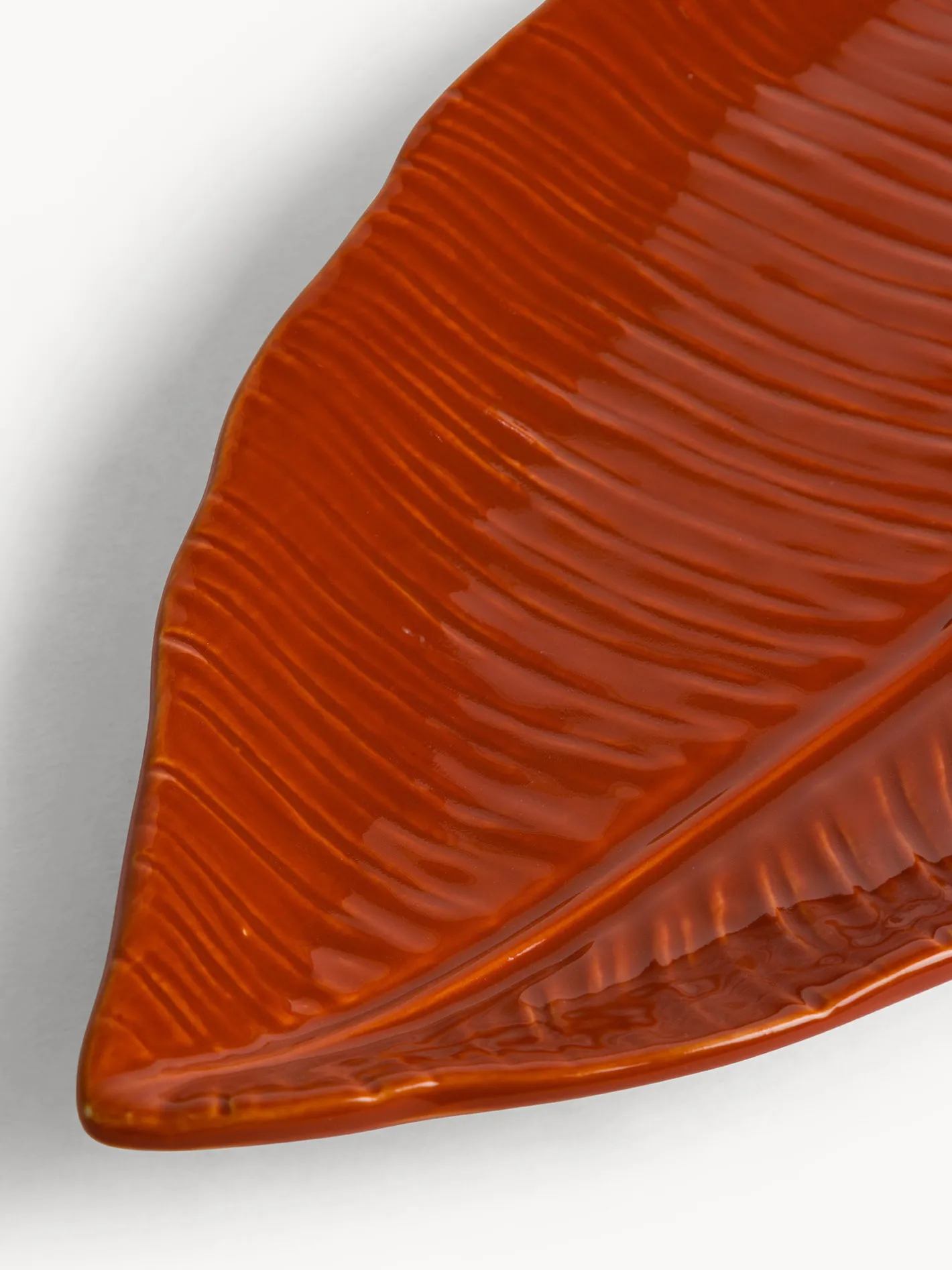 coincasa Piatti|Piattino in stoneware a forma di foglia Multicolor