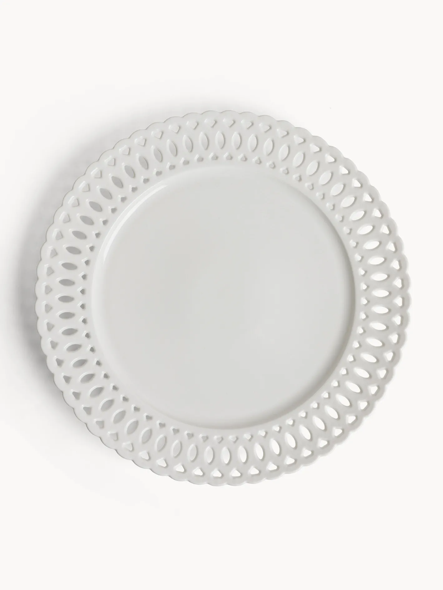 coincasa Piatti|Piatto da portata in porcellana traforata Bianco