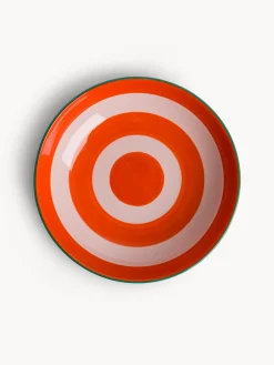 coincasa Piatti|Piatto fondo in ceramica a righe circolari Multicolor