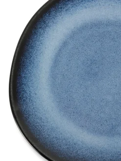 coincasa Piatti|Piatto frutta ceramica Karma Blu