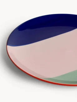 coincasa Piatti|Piatto frutta in ceramica a righe colorate Multicolor