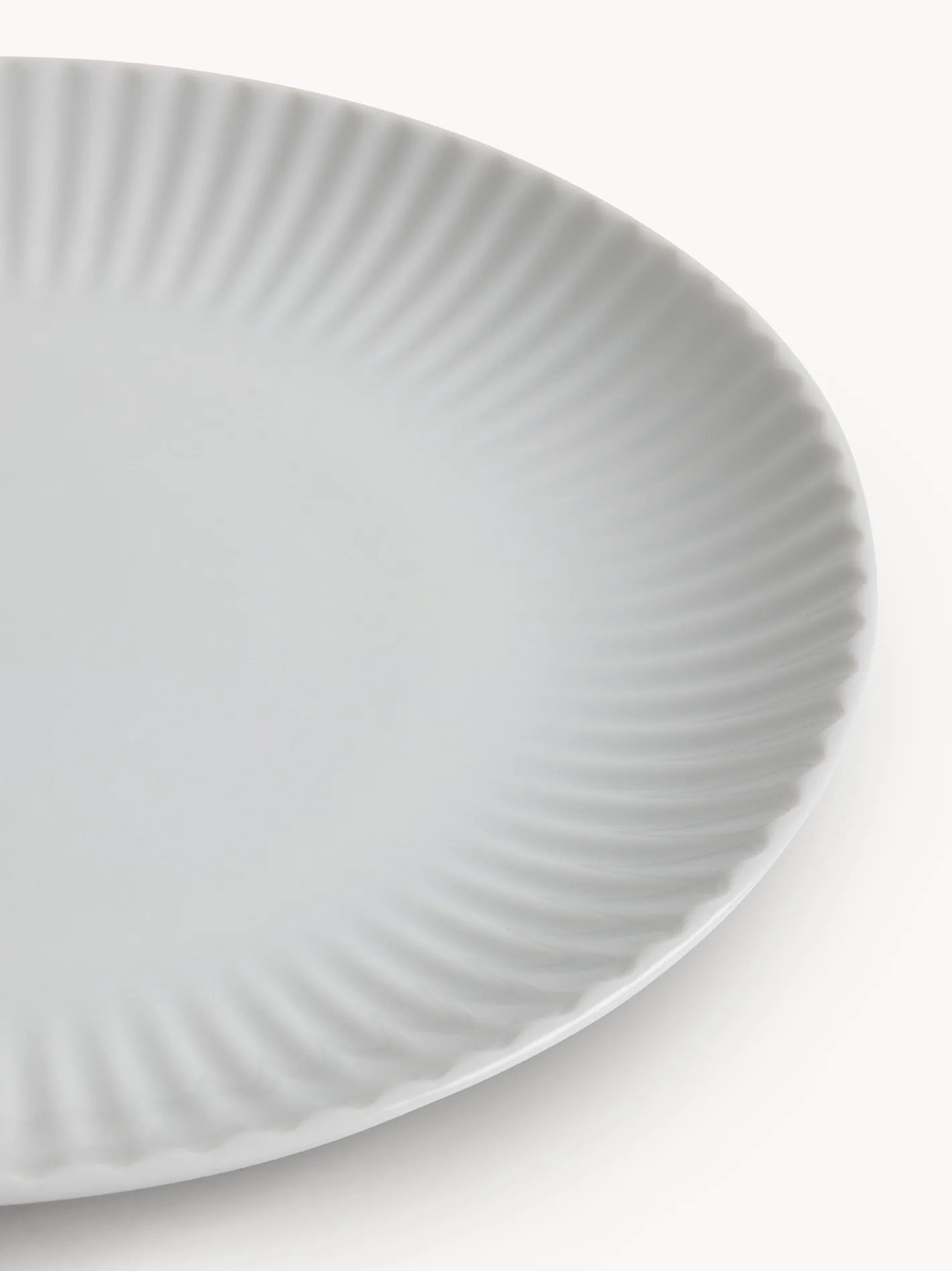 coincasa Piatti|Piatto frutta in porcellana Country chic Bianco