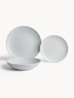 coincasa Piatti|Piatto frutta in porcellana Country chic Bianco