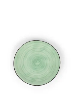 coincasa Piatti|Piatto frutta in stoneware Tokyo Verde acqua