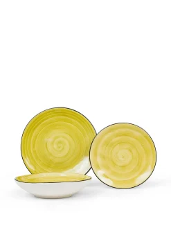 coincasa Piatti|Piatto frutta in stoneware Tokyo Verde chiaro