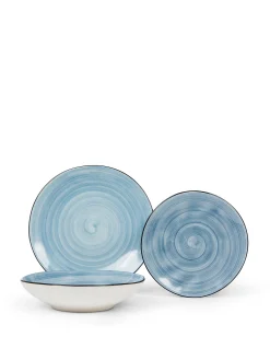 coincasa Piatti|Piatto frutta in stoneware Tokyo Blu