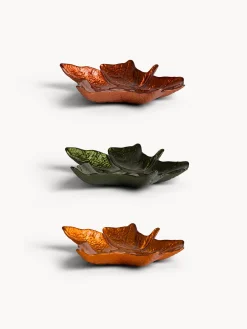 Piatti|Piatto in vetro a forma foglia Multicolor