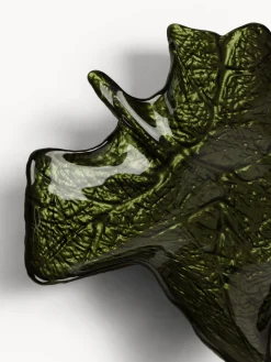 coincasa Piatti|Piatto in vetro a forma foglia Multicolor