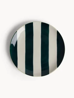 coincasa Piatti|Piatto piano in ceramica a righe Multicolor
