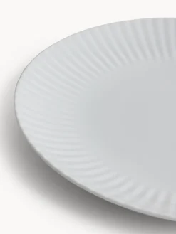 coincasa Piatti|Piatto piano in porcellana Country chic Bianco